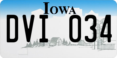 IA license plate DVI034