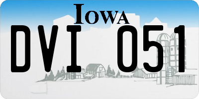 IA license plate DVI051