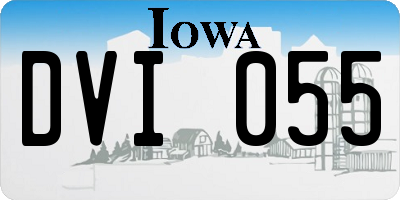 IA license plate DVI055