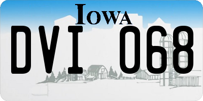 IA license plate DVI068