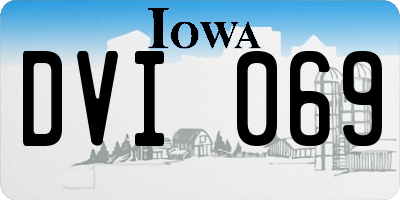IA license plate DVI069