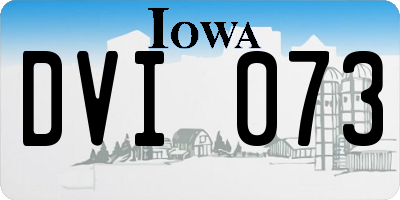 IA license plate DVI073