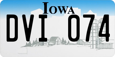 IA license plate DVI074