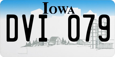 IA license plate DVI079