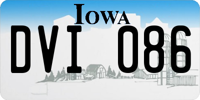 IA license plate DVI086