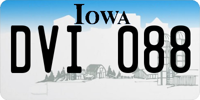IA license plate DVI088