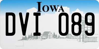 IA license plate DVI089