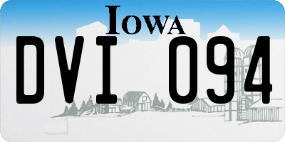 IA license plate DVI094