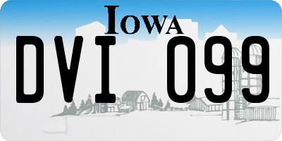 IA license plate DVI099