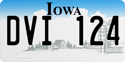 IA license plate DVI124