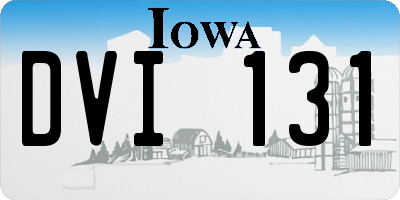 IA license plate DVI131