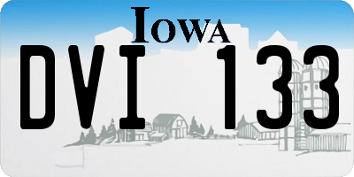 IA license plate DVI133