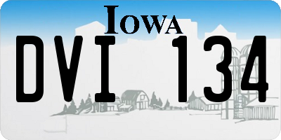 IA license plate DVI134