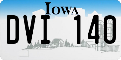 IA license plate DVI140