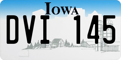 IA license plate DVI145