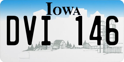 IA license plate DVI146