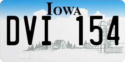 IA license plate DVI154
