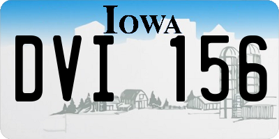IA license plate DVI156