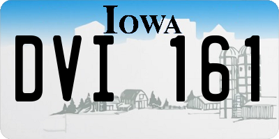 IA license plate DVI161