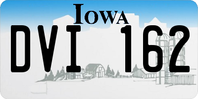 IA license plate DVI162