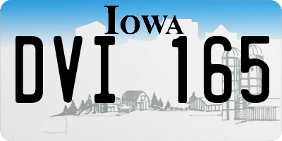 IA license plate DVI165