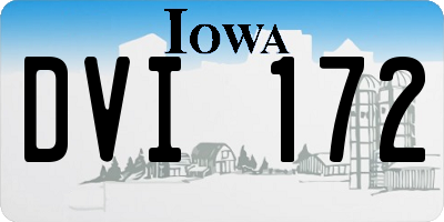 IA license plate DVI172