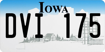 IA license plate DVI175