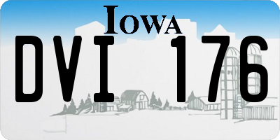 IA license plate DVI176