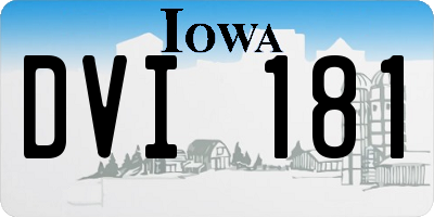 IA license plate DVI181