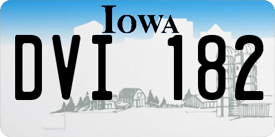 IA license plate DVI182
