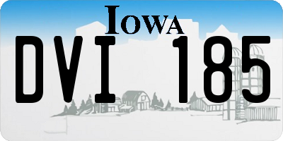 IA license plate DVI185