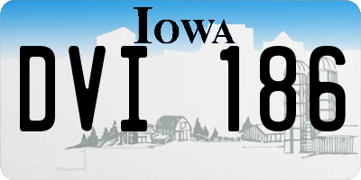 IA license plate DVI186