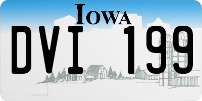 IA license plate DVI199