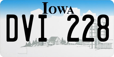 IA license plate DVI228