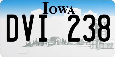 IA license plate DVI238