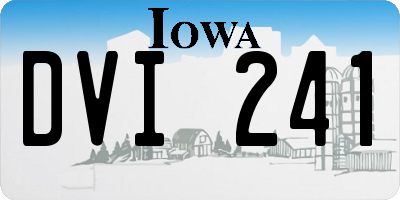 IA license plate DVI241