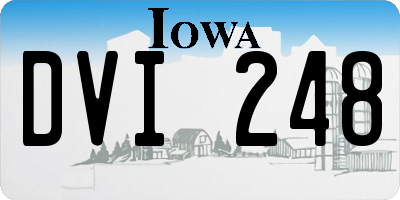 IA license plate DVI248
