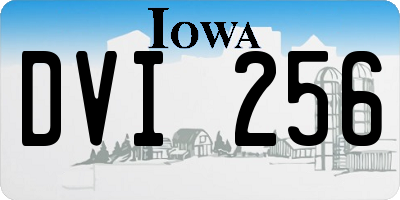IA license plate DVI256
