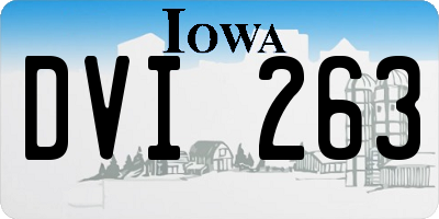 IA license plate DVI263