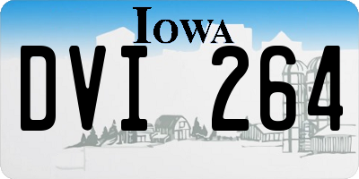 IA license plate DVI264