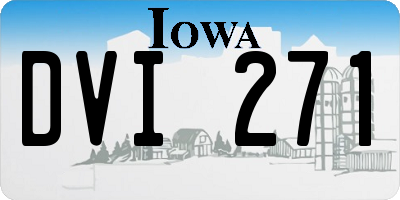 IA license plate DVI271