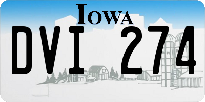 IA license plate DVI274