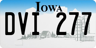 IA license plate DVI277