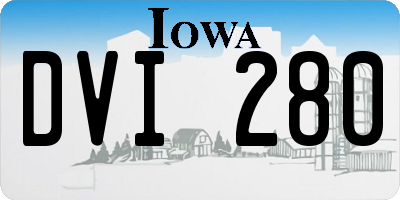 IA license plate DVI280