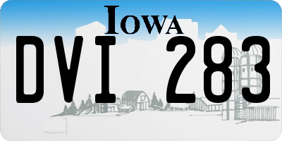 IA license plate DVI283