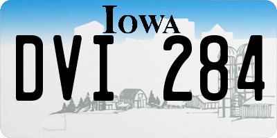 IA license plate DVI284