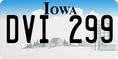 IA license plate DVI299