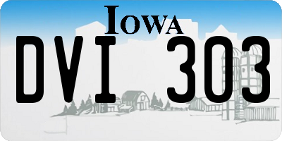 IA license plate DVI303
