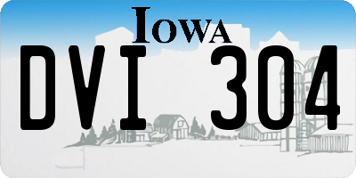 IA license plate DVI304
