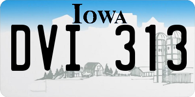 IA license plate DVI313